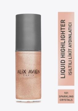 Alix Avien Pembe Işıltılı Likit Aydınlatıcı - Liquid Highlighter 101 Yüz & Vücut için - 45