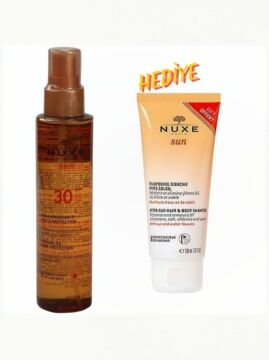Nuxe Sun Güneş Sonrası Şampuan 100 ml & Nuxe Huile Bronzante Bronzlaştırıcı Yağ Spf 30 150 ml