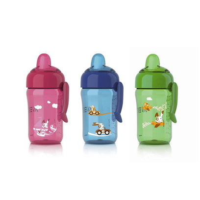 Philips Avent Kulplu Damlatmaz Bardak 340 ml (Mavi/Yeşil/Pembe)
