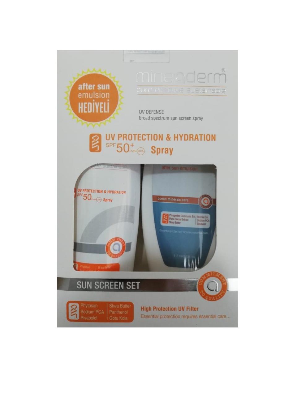 Mineaderm Hydration Güneş SPF 50+ Sprey 200 ml After Sun 115 ml HEDİYE