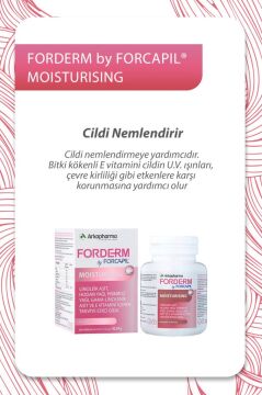 Arkopharma Forderm by Forcapil Moisturising 60 Kapsül