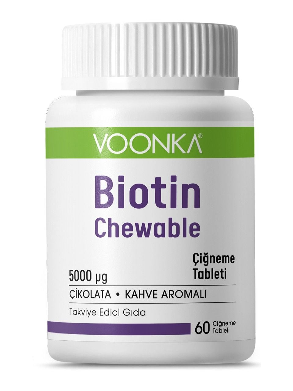 Voonka Biotin 5000 Mcg 60 Çiğneme Tableti