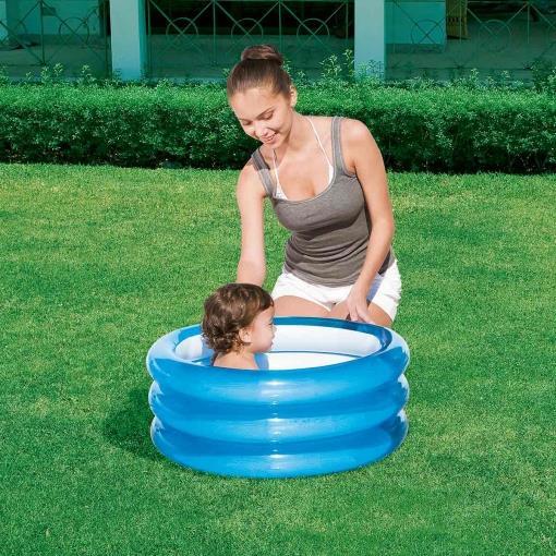 Bestway 51033 Şeffaf Renkli 3 Bölme Havuz 70cm Mavi