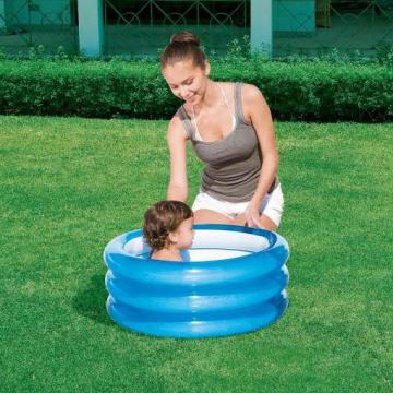 Bestway 51033 Şeffaf Renkli 3 Bölme Havuz 70cm Mavi