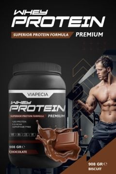 Viapecia Whey Protein Çikolatalı Bol Proteinli 908 Gr Premium