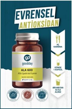 Goodday Ala 600 Alfa Lipoik Asit 60 Kapsül
