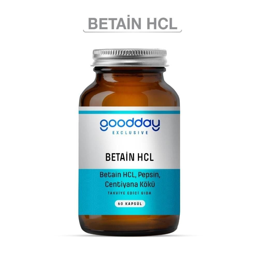 Goodday Betain HCL& PEPSİN 60 Kapsül