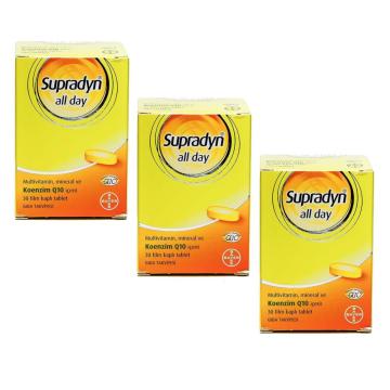 Supradyn All Day 30 Fılm Kaplı Tablet 3 Kutu Süper Fiyat