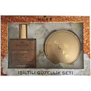 Nuxe Işıltılı Güzellik Seti (Huile Prodıgıeuse Or Kuru Yağ 100 ml +  Bronzlaştırıcı Pudra 25 gr)