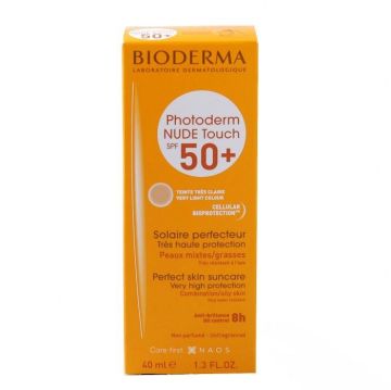 Bioderma Photoderm Nude Touch Spf 50+ Light Renkli Güneş Kremi 40 ml