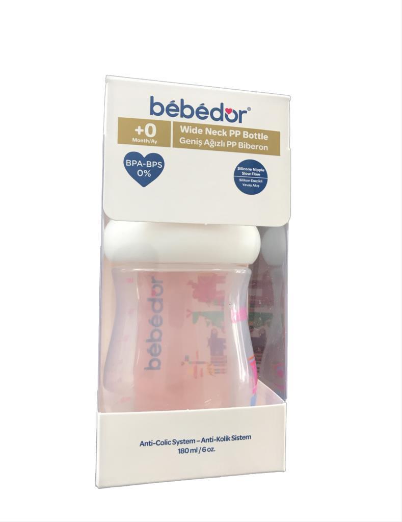 Bebedor Geniş Ağızlı PP Biberon 180 ml