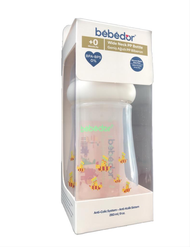 Bebedor Geniş Ağızlı PP Biberon 260  ml