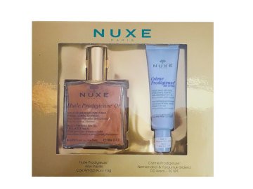 Nuxe Huile Prodigieuse Or 100ml Kuru Yağ + Nuxe Creme Prodigieuse DD Krem 30 ml HEDİYELİ
