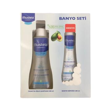 Mustela Banyo Seti (Papatya Özlü Şampuan 500 ml + Banyo Köpüğü 200 ml)