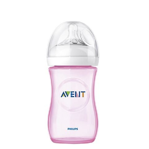 Philips Avent Natural PP Biberon 260 ml Tekli Pembe