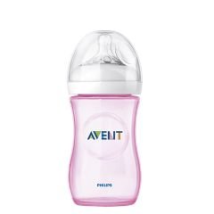 Philips Avent Natural PP Biberon 260 ml Tekli Pembe