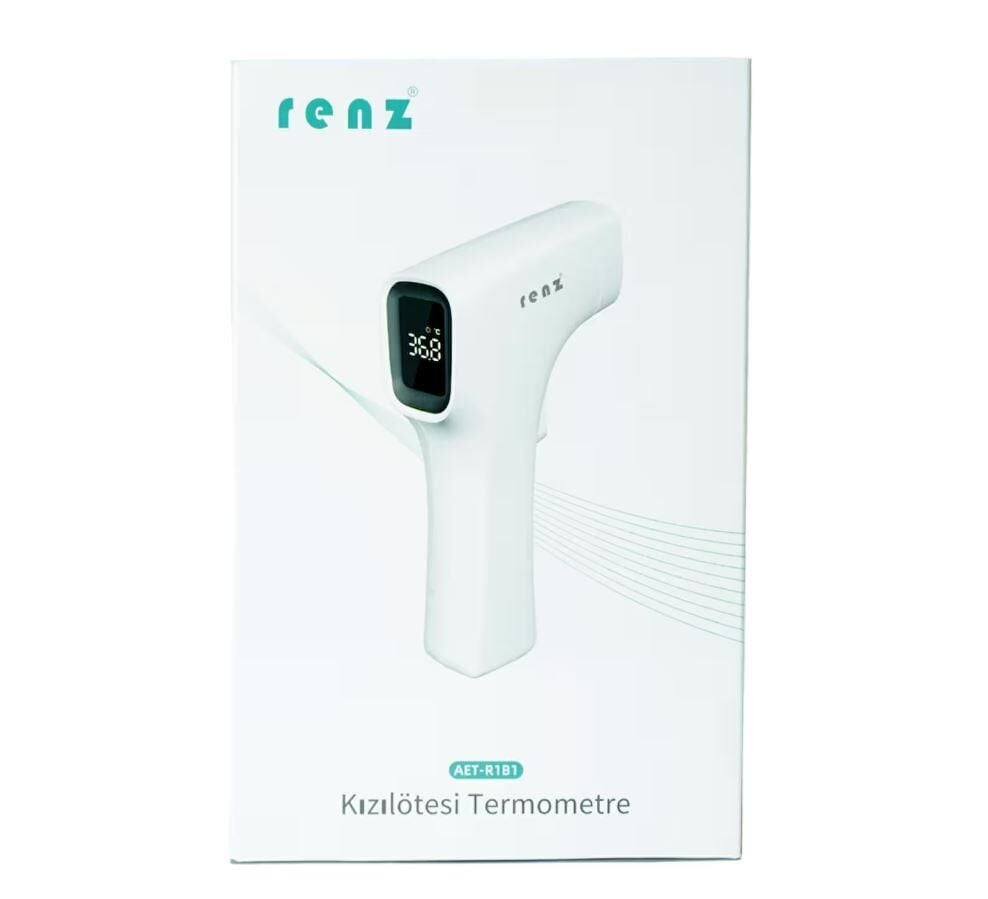 Renz AET- R1B1 Kızılötesi Termometre - Ateş Ölçer (Beyaz)