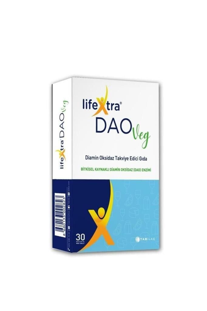 LifeXtra DAOVeg Diamin Oksidaz Takviye Edici Gıda 30 Tablet