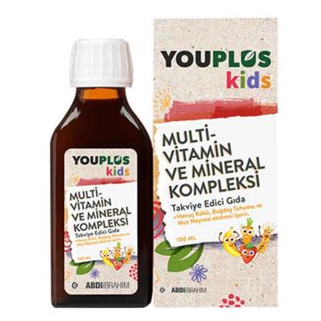 You_Plus Kids Multivitamin 100 ml Şurup Çilek-Muz