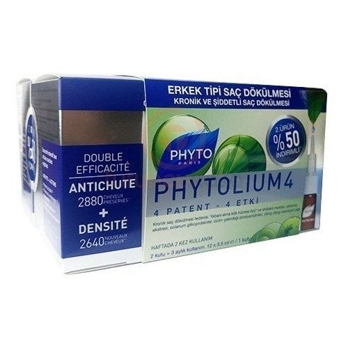 Phyto Phytolium 4 Erkek Tipi Saç Dökülmesine Karşı Etkili Serum 12 x 3,5 ml 2.%50 İndirimli