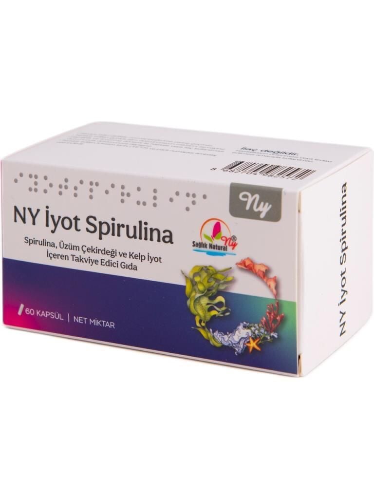 NY İyot Spirulina 60 Kapsül