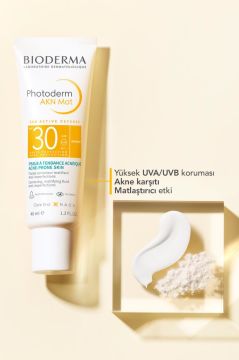 Bioderma Photoderm AKN MAT SPF 30 Güneş Koruyucu 40 ml