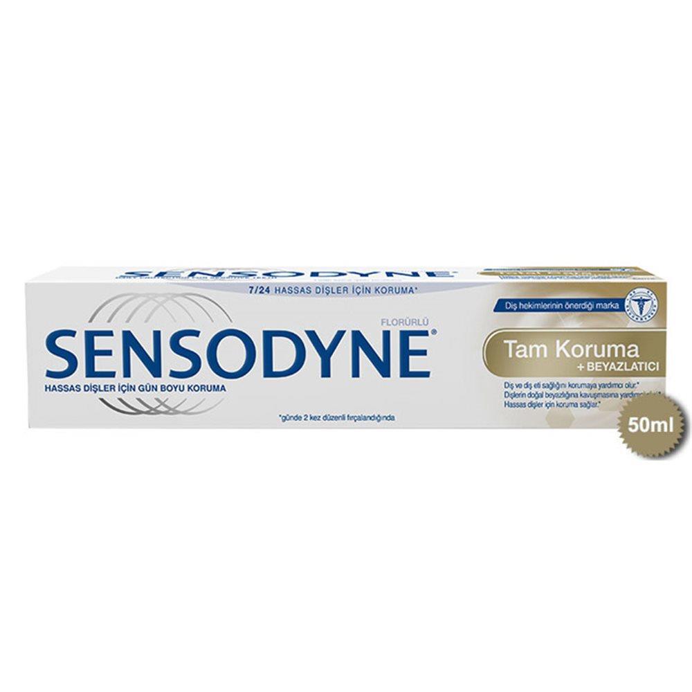 Sensodyne Hassas Dişler İçin Tam Koruma +Beyazlatıcı Diş Macunu 50 ml