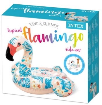 Intex 57559 Tropikal Flamingo Deniz Yatağı 178cm
