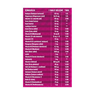 Senkavit Women's Multivitamin Ve Multimineral Complex 180 Tablet