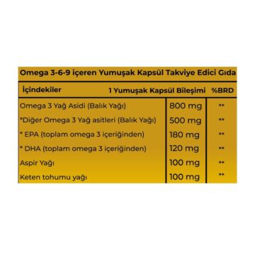 Senkavit Omega 3-6-9 1300 Mg 200 Softjel
