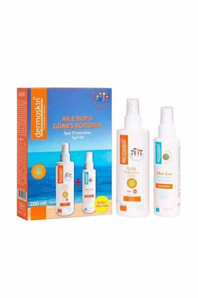 Dermoskin Aile Boyu Güneş Koruma 50 Spf + Güneş Kremi 200 ml + After Sun 100 ml