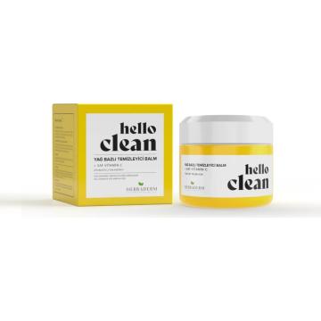 Herbaderm Hello Clean Yağ Bazlı Temizleyici Balm 100 ml + Saf Vitamin C | Aydınlatıcı & Canlandırıcı
