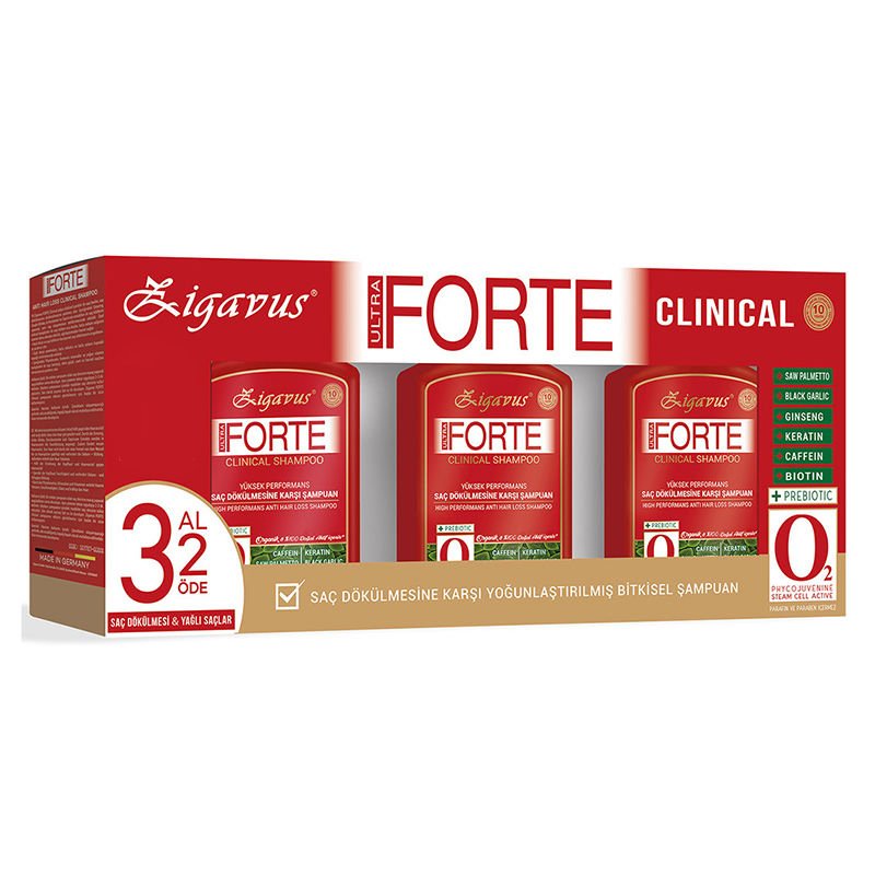 Zigavus Yağlı Saçlar İçin Şampuan Clinical 3 Al 2 Öde